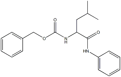 N-(Phenyl)-2-[[(benzyloxy)carbonyl]amino]-2-(2-methylpropyl)acetamide 구조식 이미지