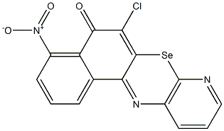 6-Chloro-4-nitro-7-selena-8,12-diazabenz[a]anthracen-5(7H)-one Structure