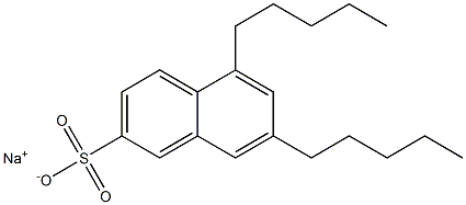 5,7-Dipentyl-2-naphthalenesulfonic acid sodium salt Structure