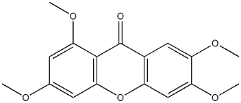 2,3,6,8-Tetramethoxy-9H-xanthen-9-one 구조식 이미지