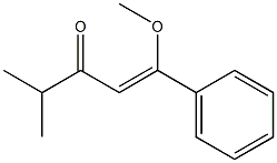 1-Methoxy-4-methyl-1-phenyl-1-penten-3-one Structure