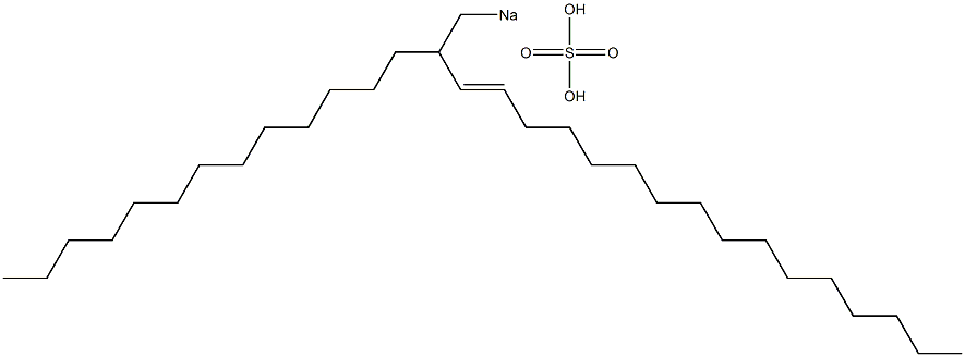 Sulfuric acid 2-tridecyl-3-octadecenyl=sodium ester salt Structure