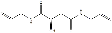 [R,(+)]-N,N'-Diallyl-2-hydroxysuccinamide 구조식 이미지