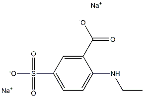 N-Ethyl-5-sulfoanthanilic acid disodium salt 구조식 이미지