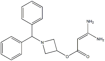 3,3-Diaminoacrylic acid 1-(diphenylmethyl)azetidin-3-yl ester Structure