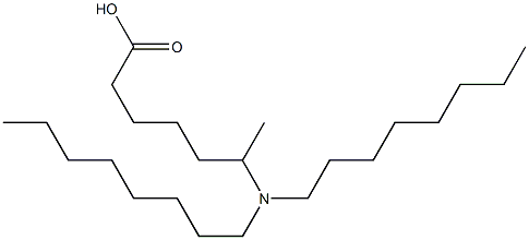 6-(Dioctylamino)heptanoic acid Structure