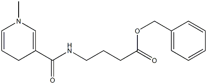 N-(4-Oxo-4-benzyloxybutyl)-1,4-dihydro-1-methyl-3-pyridinecarboxamide Structure