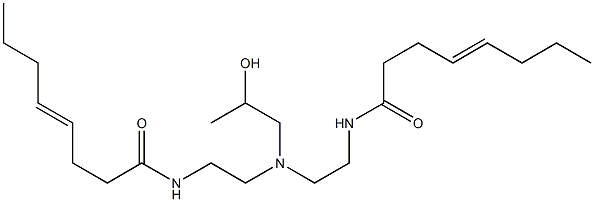 N,N'-[2-Hydroxypropyliminobis(2,1-ethanediyl)]bis(4-octenamide) Structure