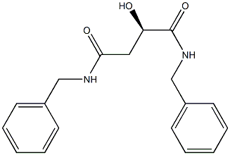[R,(+)]-N,N'-Dibenzyl-2-hydroxysuccinamide 구조식 이미지