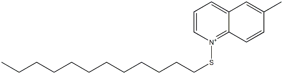 6-Methyl-1-dodecylthioquinolinium Structure