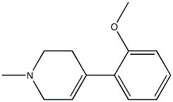 1-Methyl-4-(2-methoxyphenyl)-1,2,3,6-tetrahydropyridine Structure