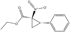 (1R,2S)-1-Nitro-2-phenylcyclopropane-1-carboxylic acid ethyl ester 구조식 이미지