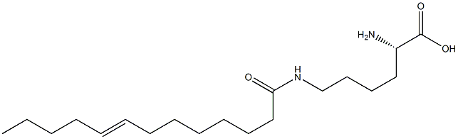 N6-(8-Tridecenoyl)lysine Structure