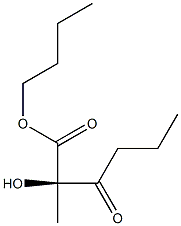 (R)-2-Hydroxy-2-(1-oxobutyl)propanoic acid butyl ester 구조식 이미지