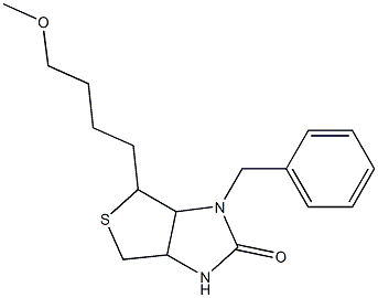 1-Benzyl-6-(4-methoxybutyl)hexahydro-1H-thieno[3,4-d]imidazol-2-one Structure