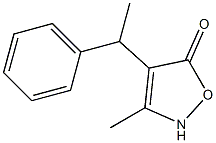 4-(1-Phenylethyl)-3-methylisoxazol-5(2H)-one 구조식 이미지