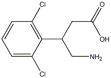 4-Amino-3-(2,6-dichlorophenyl)butyric acid 구조식 이미지