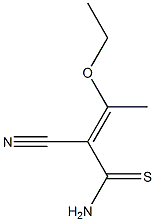 (E)-2-Cyano-3-ethoxy-2-butene-1-thioamide Structure