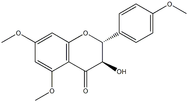 (2R,3R)-3-Hydroxy-4',5,7-trimethoxyflavanone 구조식 이미지