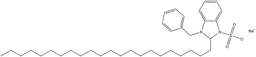 1-Benzyl-2,3-dihydro-2-docosyl-1H-benzimidazole-3-sulfonic acid sodium salt 구조식 이미지