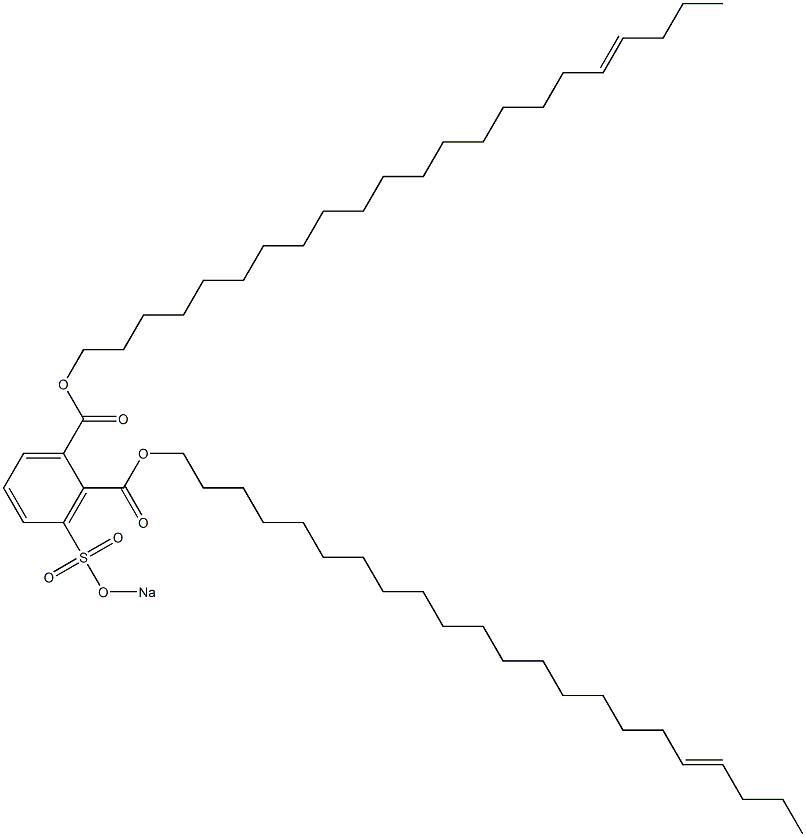 3-(Sodiosulfo)phthalic acid di(18-docosenyl) ester 구조식 이미지