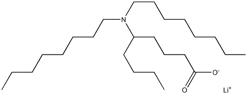 5-(Dioctylamino)nonanoic acid lithium salt Structure