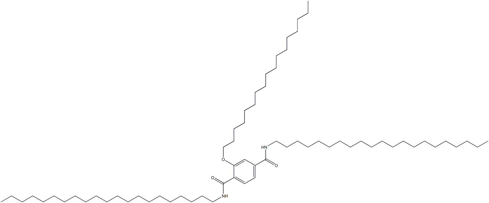 2-(Heptadecyloxy)-N,N'-dihenicosylterephthalamide 구조식 이미지