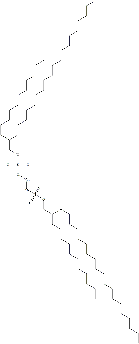 Bis(2-undecylhenicosyloxysulfonyloxy)calcium Structure