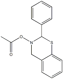 2-Phenyl-3,4-dihydro-2H-1,3-benzothiazin-3-ol acetate Structure