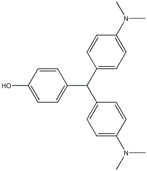 4-[Bis[4-(dimethylamino)phenyl]methyl]phenol Structure