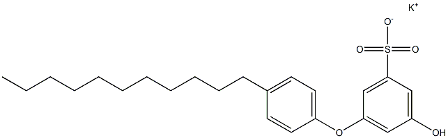 5-Hydroxy-4'-undecyl[oxybisbenzene]-3-sulfonic acid potassium salt Structure