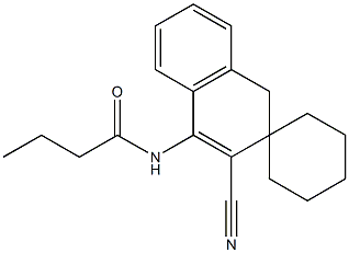 4-(Butyrylamino)spiro[naphthalene-2(1H),1'-cyclohexane]-3-carbonitrile Structure