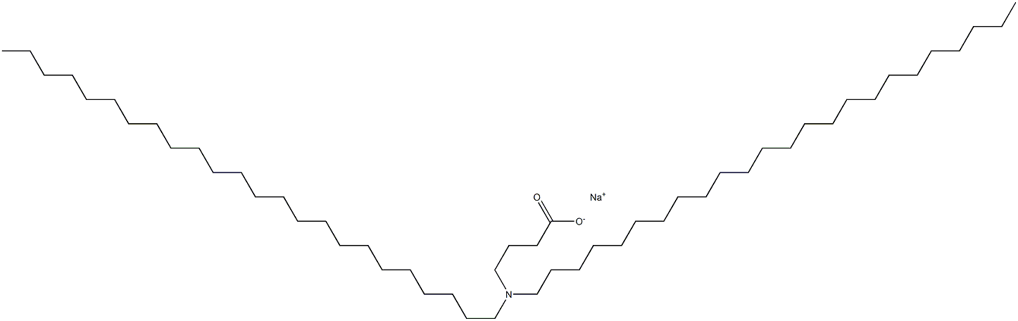 4-(Ditetracosylamino)butyric acid sodium salt 구조식 이미지