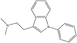 3-(2-Dimethylaminoethyl)-1-phenyl-1H-indole Structure