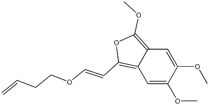 1-(2-[(3-Butenyl)oxy]ethenyl)-3,5,6-trimethoxyisobenzofuran Structure