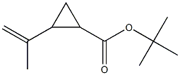 2-(1-Methylethenyl)cyclopropane-1-carboxylic acid tert-butyl ester 구조식 이미지