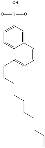 5-Decyl-2-naphthalenesulfonic acid Structure