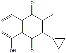 3-(1-Aziridinyl)-5-hydroxy-2-methyl-1,4-naphthoquinone 구조식 이미지