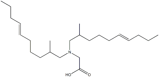 N,N-Bis(2-methyl-6-decenyl)glycine Structure