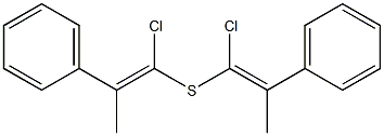 Methyl(1-chloro-2-phenylethenyl) sulfide 구조식 이미지