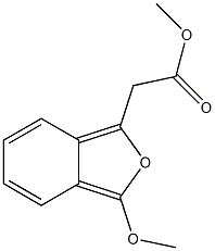 3-Methoxyisobenzofuran-1-acetic acid methyl ester 구조식 이미지