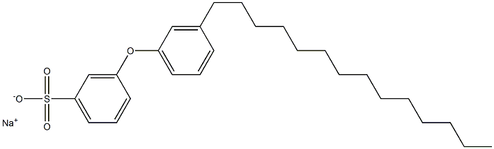 3-(3-Tetradecylphenoxy)benzenesulfonic acid sodium salt Structure