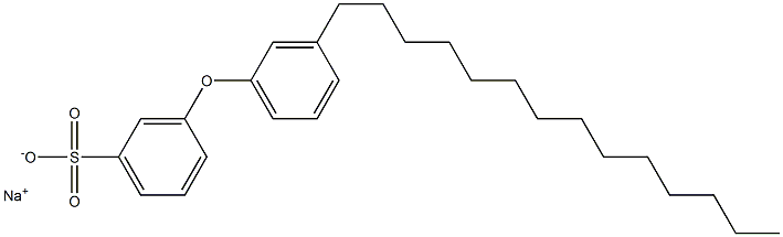 3-(3-Tetradecylphenoxy)benzenesulfonic acid sodium salt 구조식 이미지