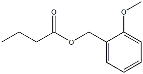 Butanoic acid 2-methoxybenzyl ester Structure