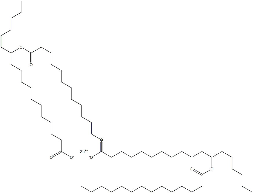 Bis(12-myristoyloxystearic acid)zinc salt 구조식 이미지