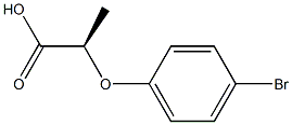 [R,(+)]-2-(p-Bromophenoxy)propionic acid Structure