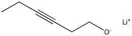 Lithium 3-hexyne-1-olate Structure