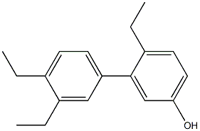 4-Ethyl-3-(3,4-diethylphenyl)phenol 구조식 이미지