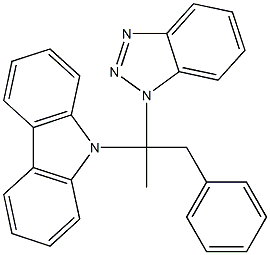 2-(1H-Benzotriazol-1-yl)-2-(9H-carbazol-9-yl)-1-phenylpropane Structure