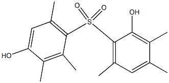 2,4'-Dihydroxy-2',3,3',4,6,6'-hexamethyl[sulfonylbisbenzene] Structure